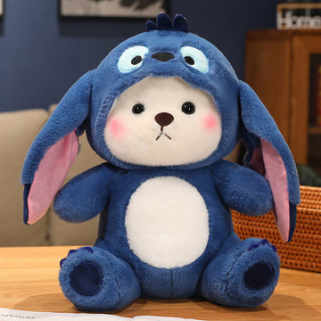 Cute teddy bear plush toy figure