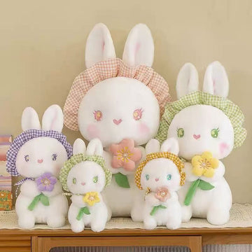 Plush toy sunflower bunny