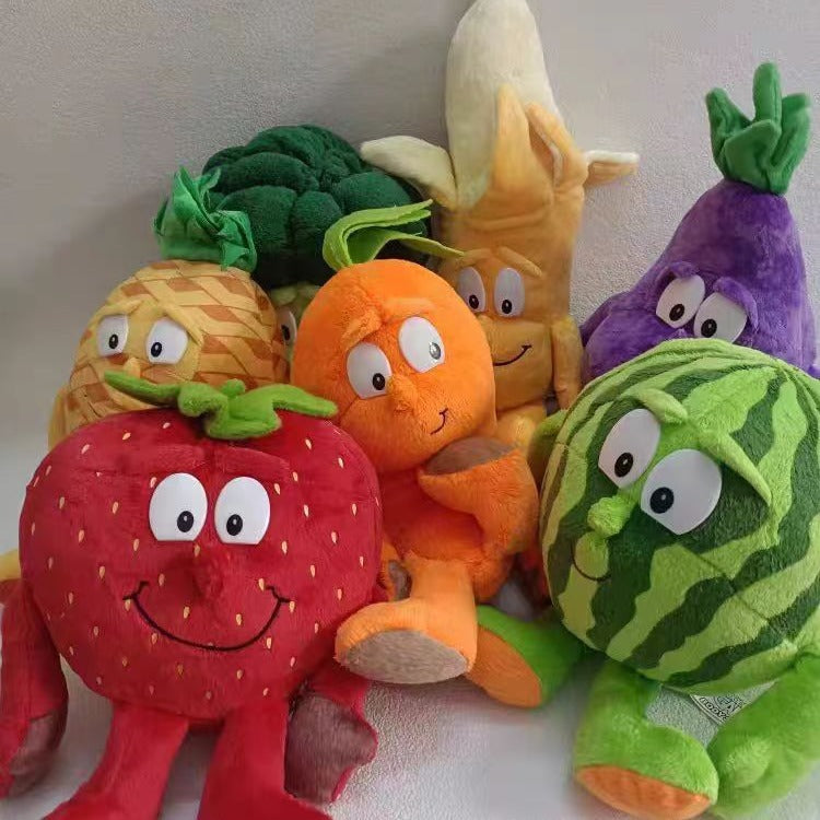 Cute cartoon fruit and vegetable plush toy