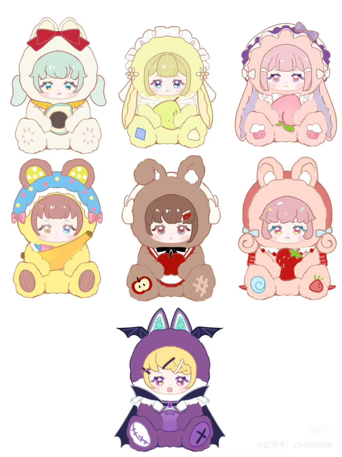 Fruit Story plush dolls